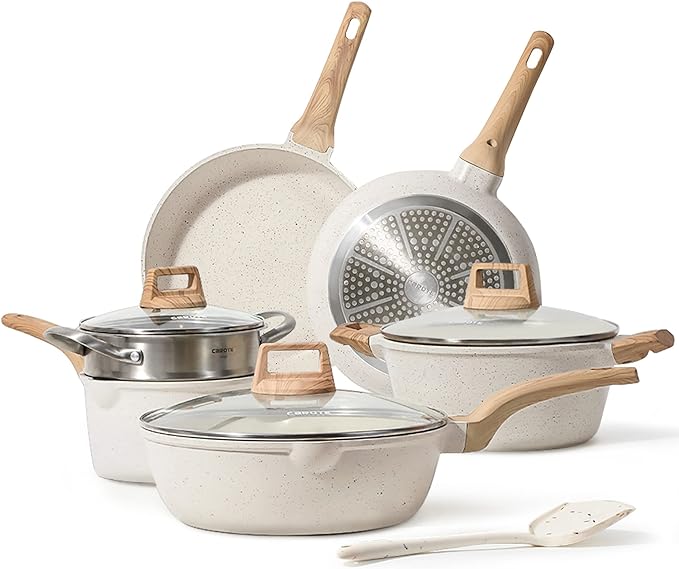 Nonstick cookware set,CAROTE Pots and Pans Set